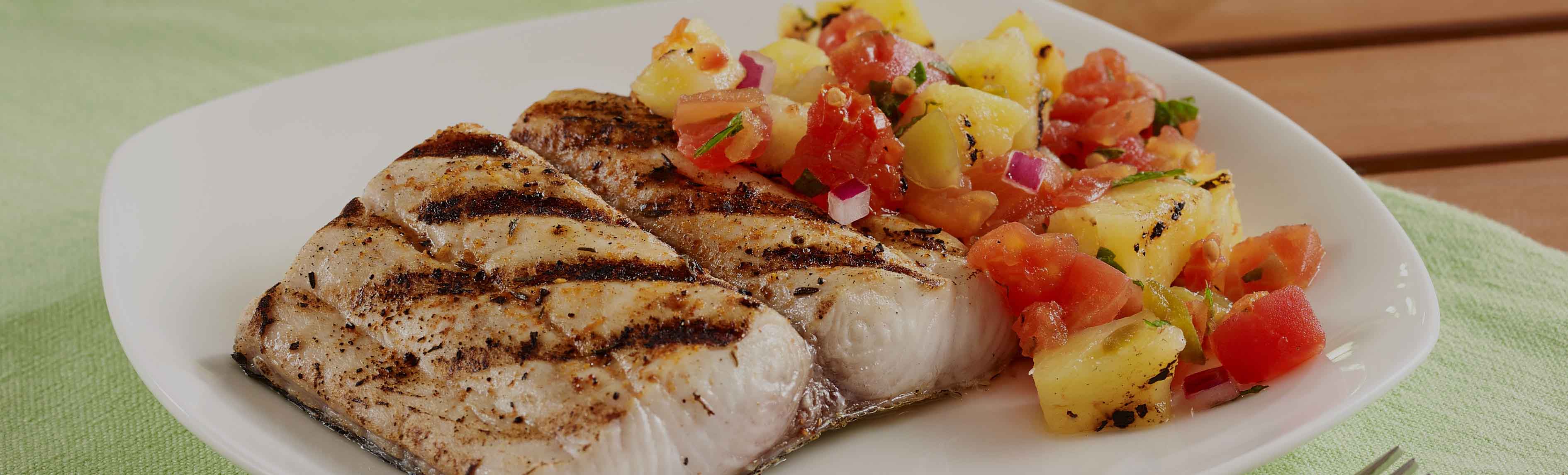Grilled Mahi Mahi Fillets with Pineapple Salsa
