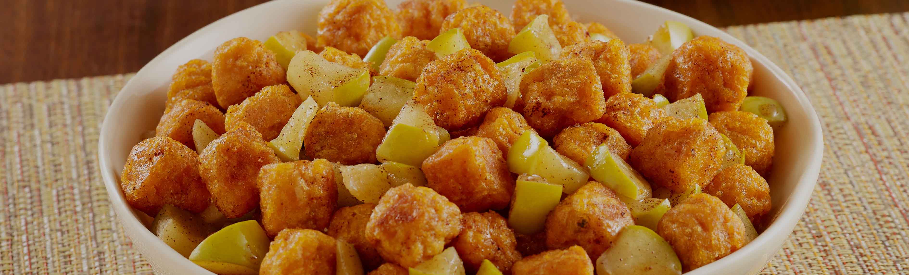 Sweet Potato Puffs with Apples