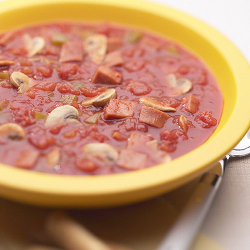 Soupe à saveur de pizza
