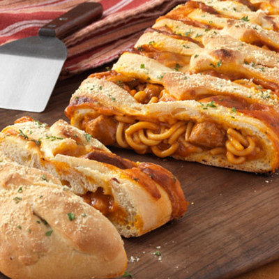 Miche de spaghetti tressée
