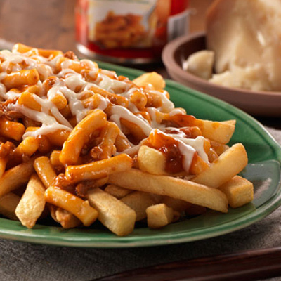 Frites Fromageuses au Beefaroni