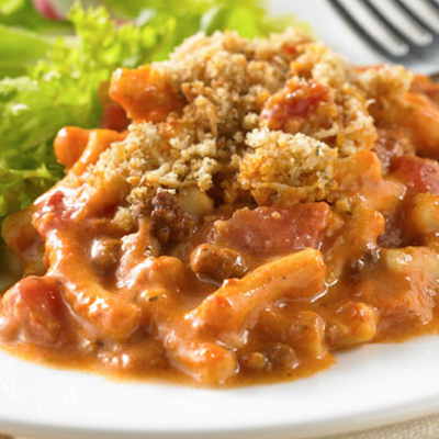 Gratin de Beefaroni Italien Crémeux