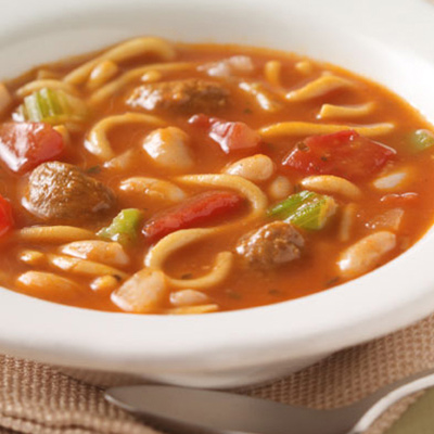 Meatball Minestrone Soup