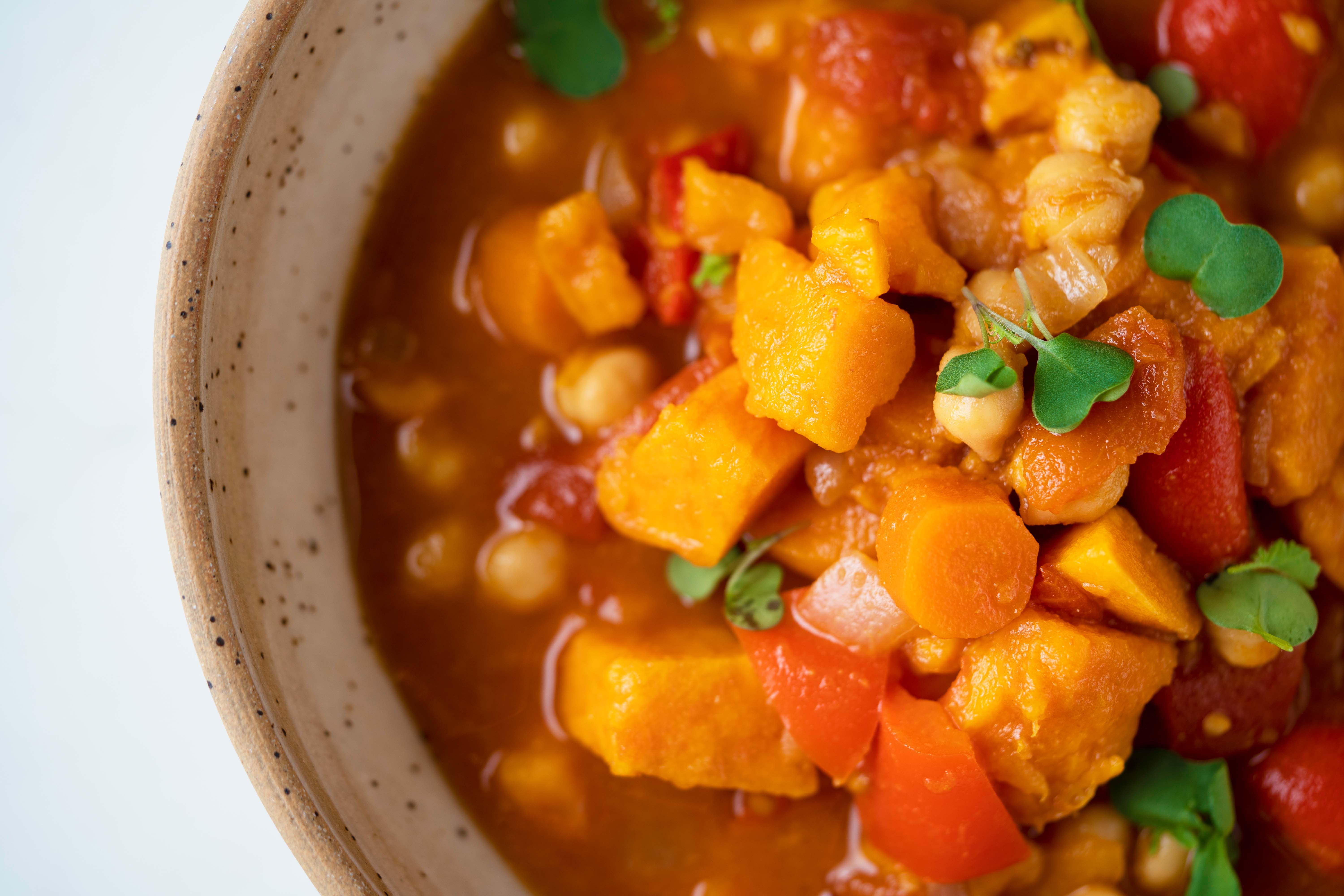 Chickpea Sweet Potato Tomato Stew