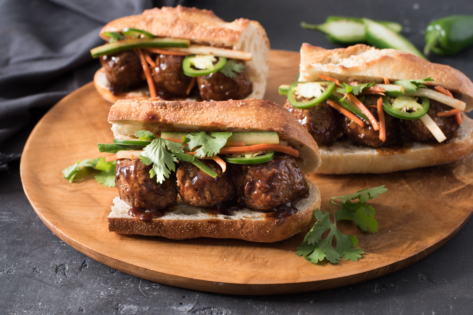 This meatless take on a classic Vietnamese sandwich is loaded with lots of fresh quick-pickled veggies. 