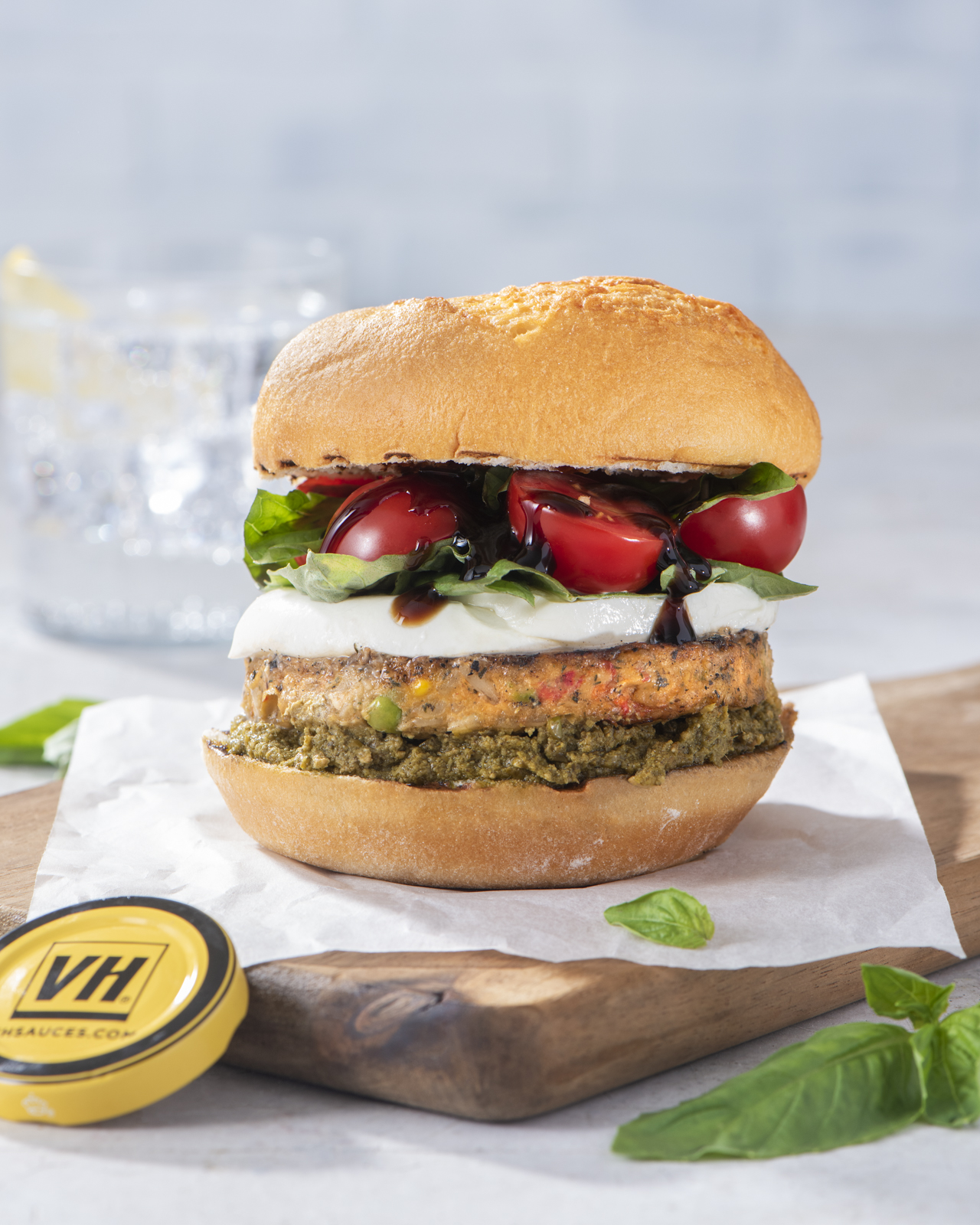 Fresh and flavourful, this Italian-inspired veggie burger is healthy and delicious.
