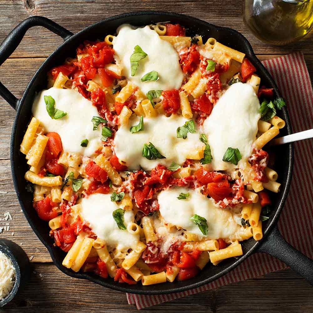 Caprese Baked Ziti