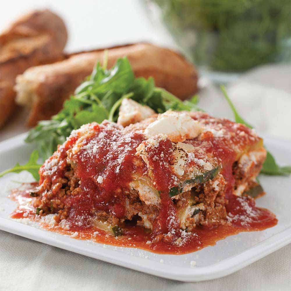 Zucchini, Veal and Ricotta Lasagna