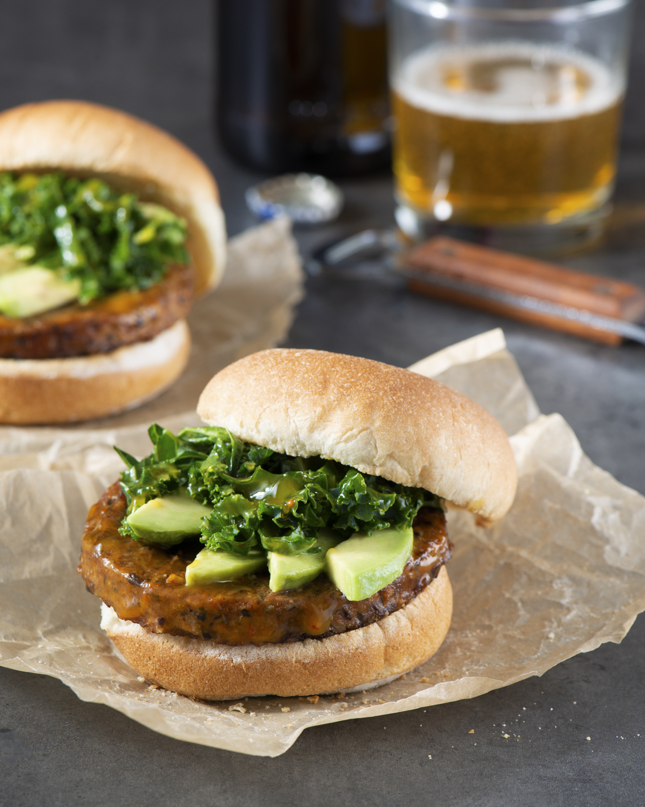 Mango Chili Grilled Veggie Burgers