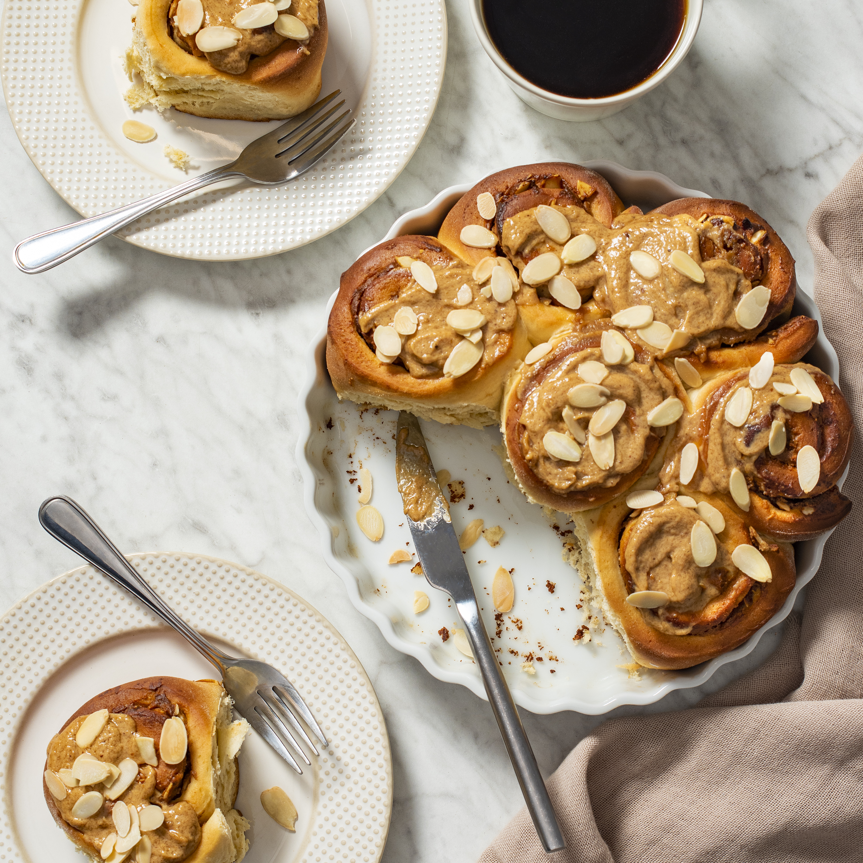 Petits pains à la cannelle et au beurre d’arachide