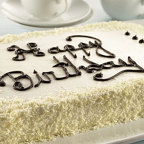 Gâteau d’anniversaire au chocolat blanc