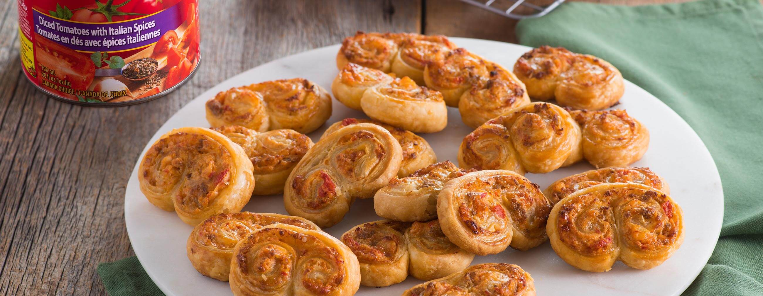 Italian Sausage and Ricotta Palmiers
