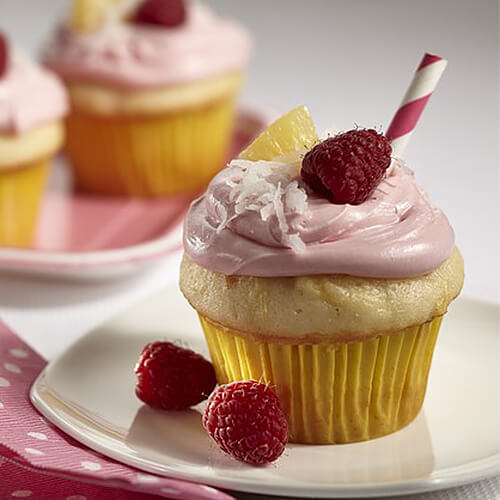 Pink Pineapple Cupcakes