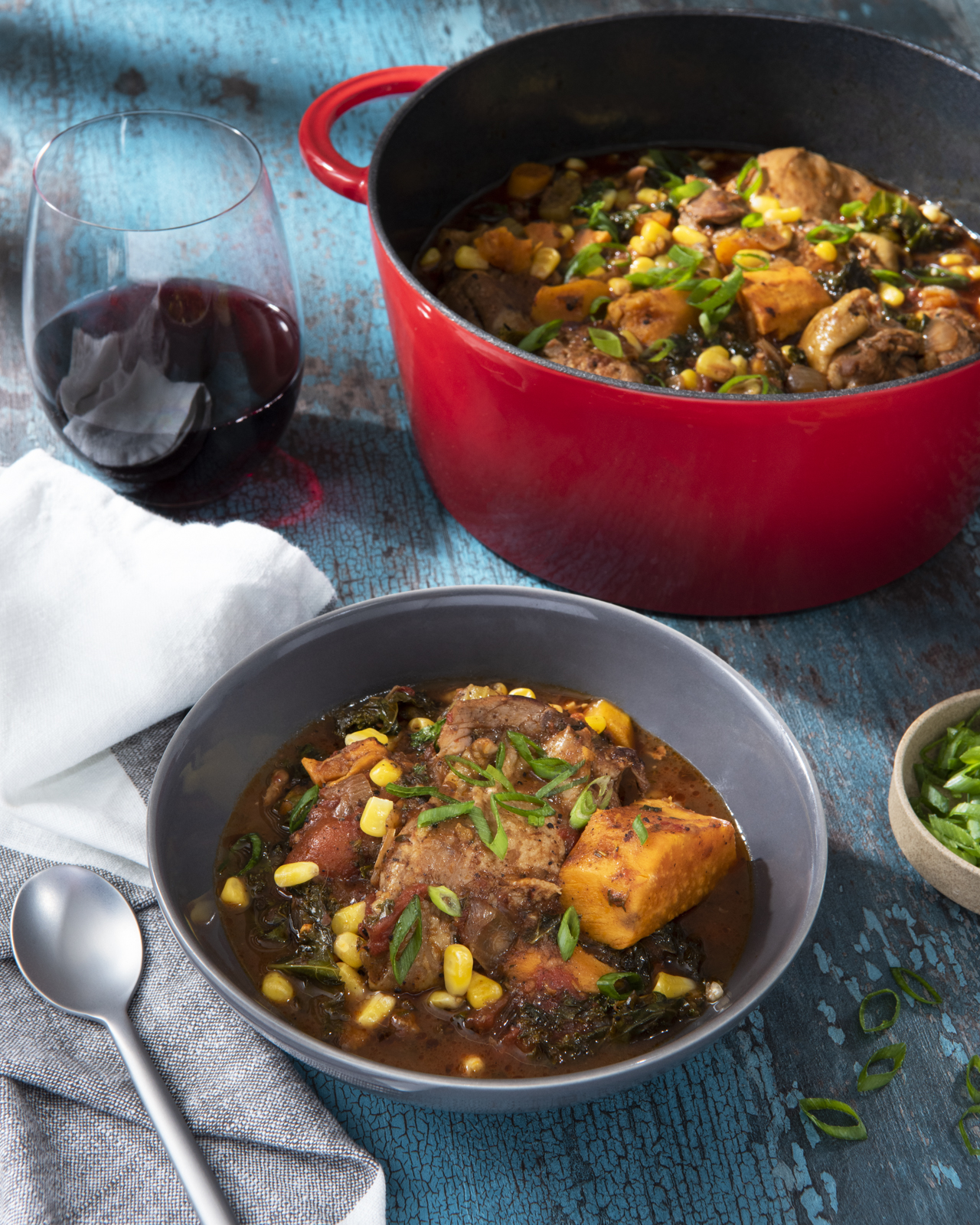 Simmered Jerk Chicken & Tomato Stew