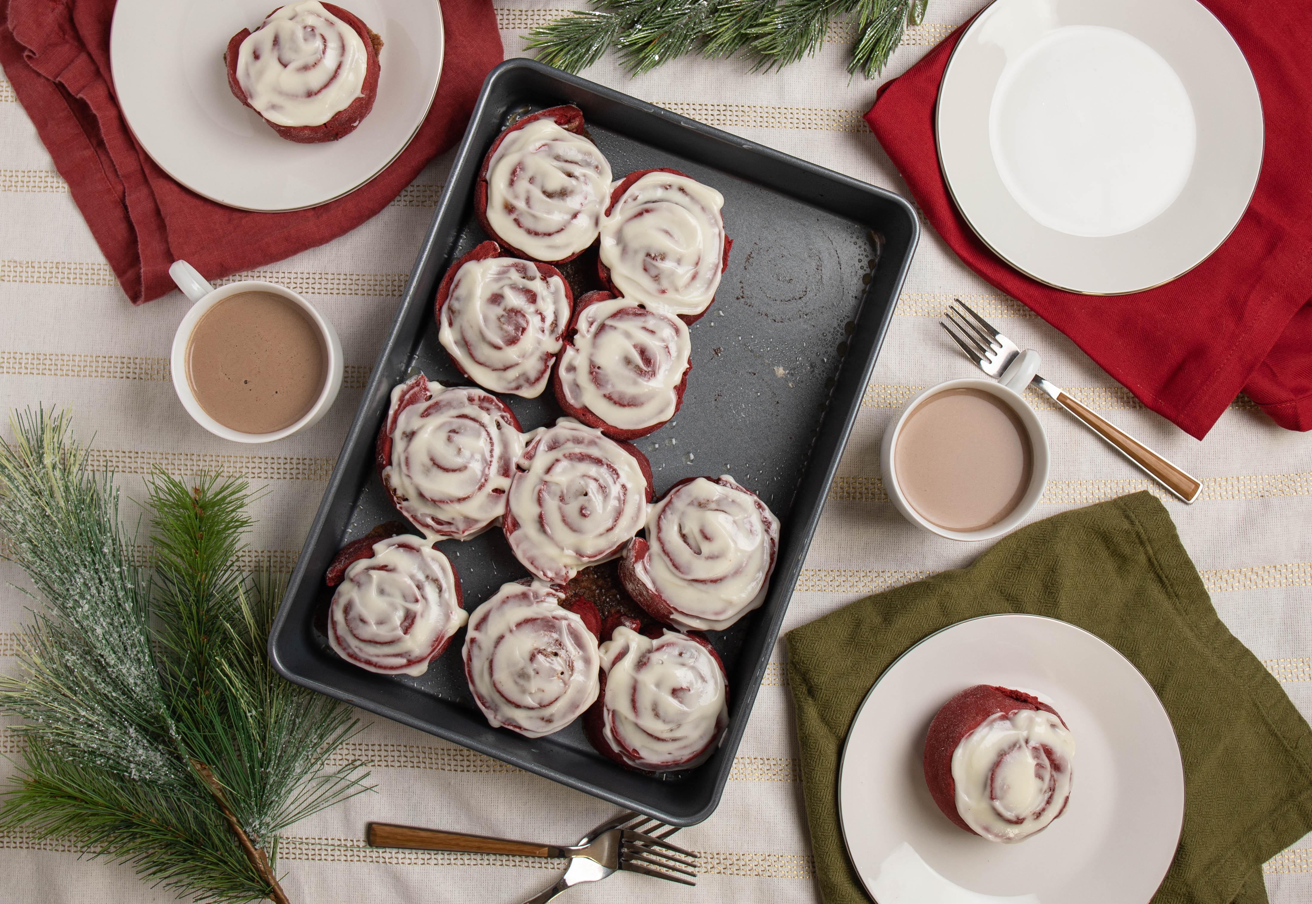 Red Velvet Cinnamon Rolls