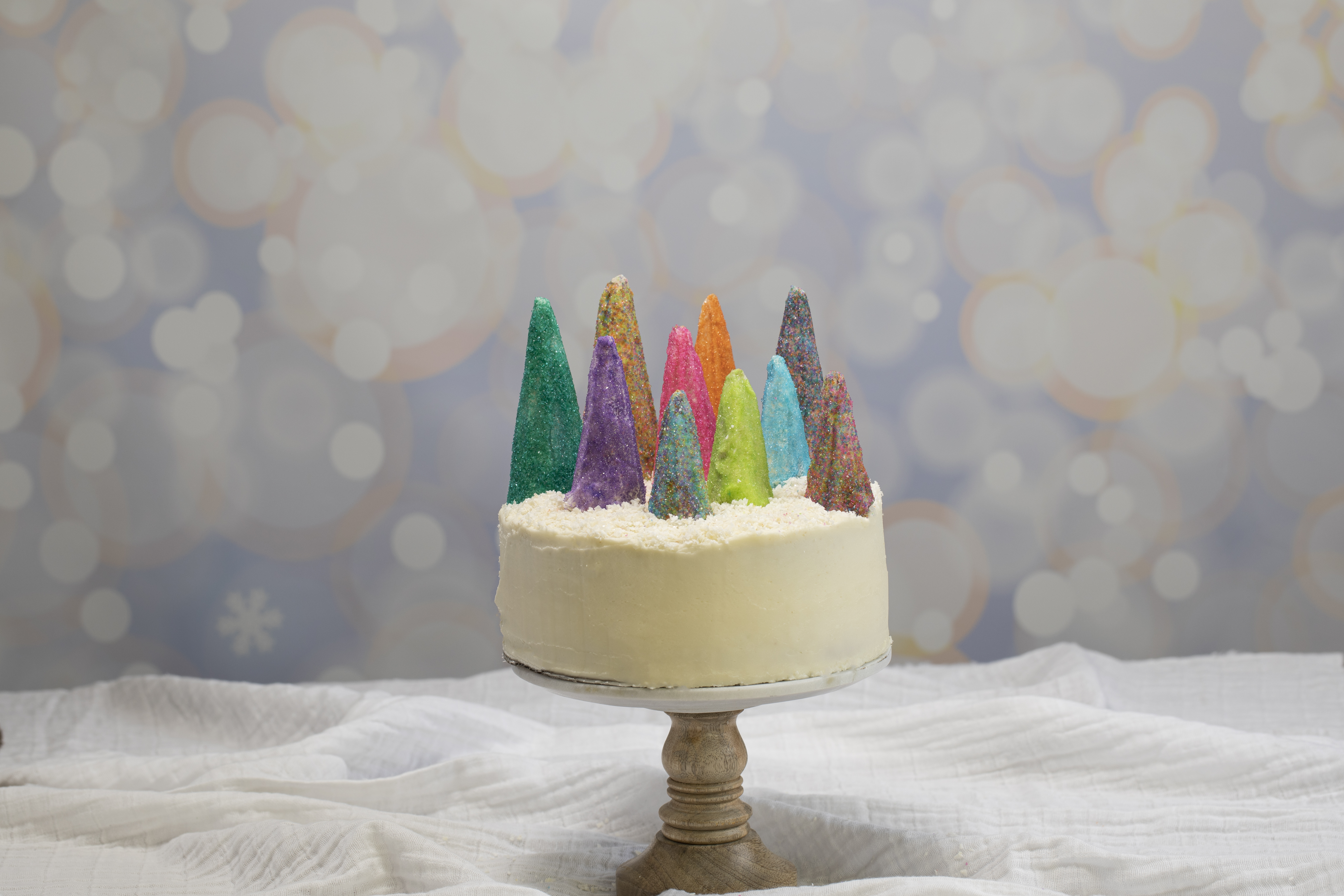 Rainbow Trees Cake